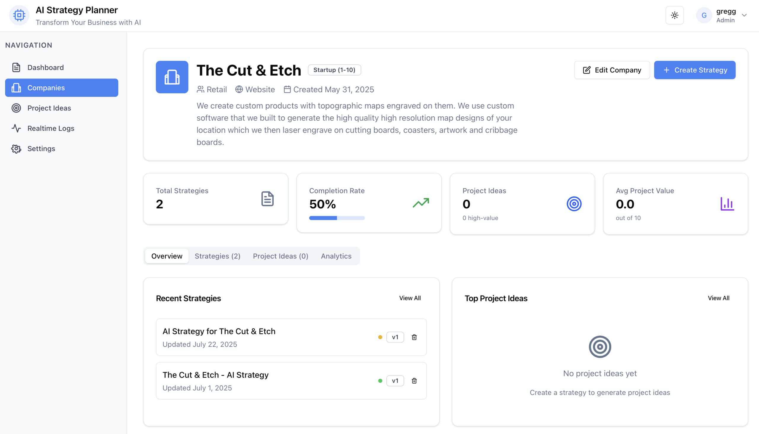 GrowAgent Strategy Generator:  Project Intake into Actionable Plans
